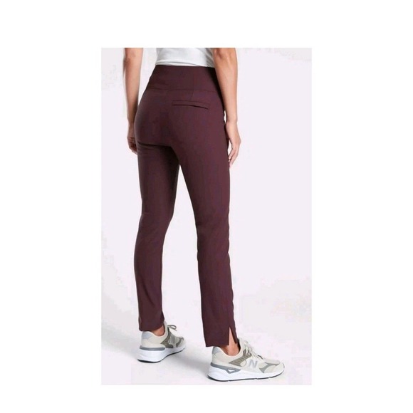 Athleta Wander Slim Ankle Pant –  Burgundy #486209 – Size 2 (EUC) - Picture 1 of 8